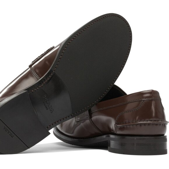 Prada Brushed Leather Loafers UK 6 Men - Picture 5 of 5